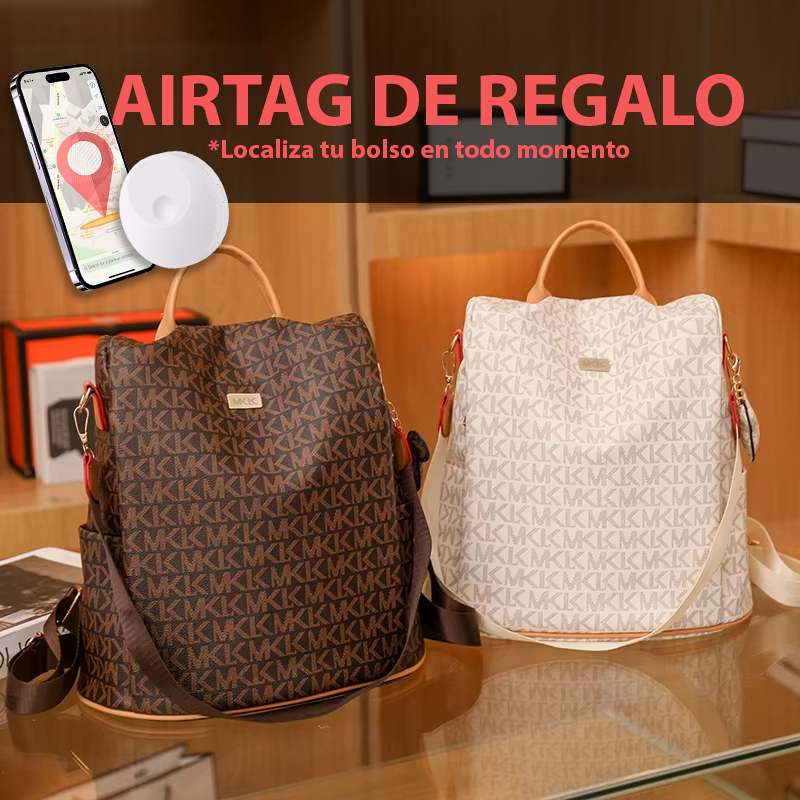 Bolso/Mochila Antirrobo M&K® DOLCE +GPS Air Tag de REGALO