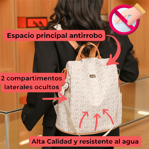 Bolso/Mochila Antirrobo M&K® DOLCE +GPS Air Tag de REGALO